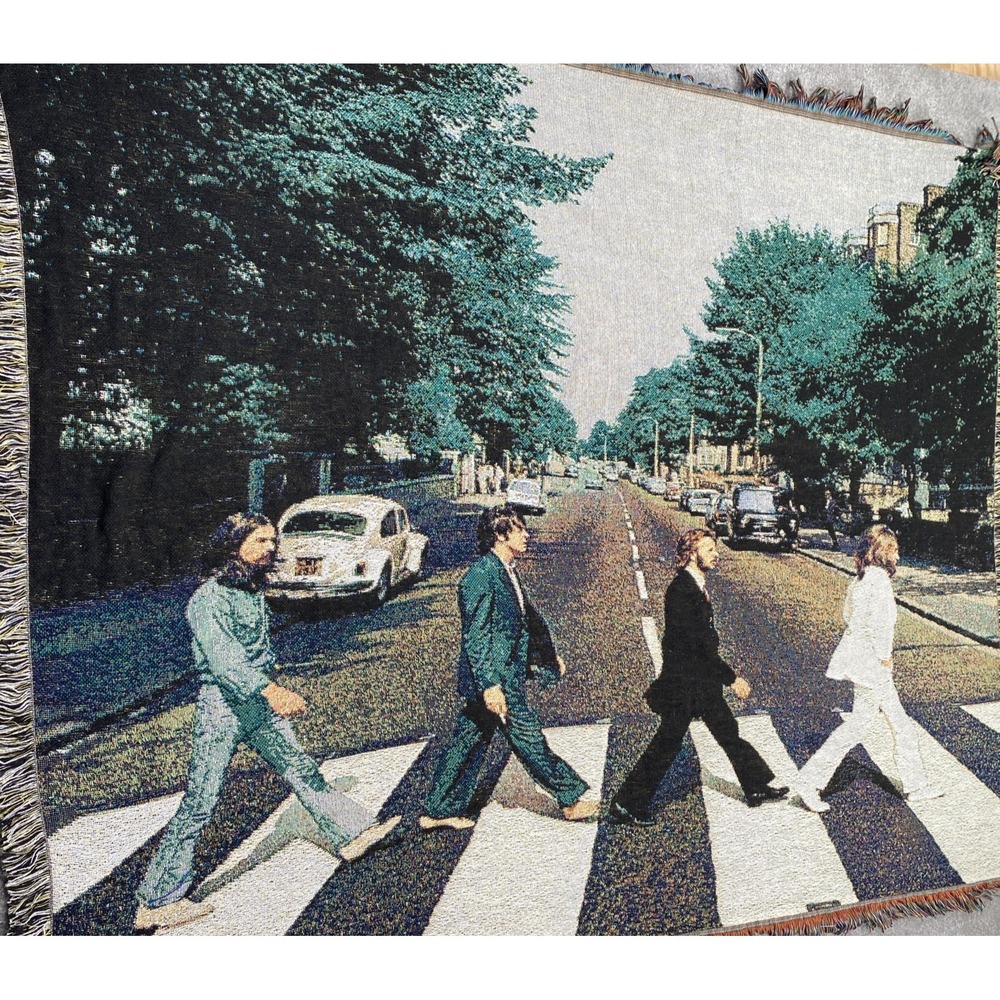 The‎ Beetles Abbey Road Throw Bedding Blanket Size 58X48 Multicolor